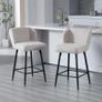 Set of 2 Kitchen Bar Stools Breakfast Bar Chairs for Dining Room Image 6