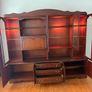 Large Mahogany Display Wall Unit Image 2