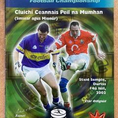 2002 Cork v Tipperary - GAA Munster Senior Football Championship Final Programme