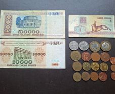 A Lot of 3 notes and 19 coins from Belarus(1992-2009)