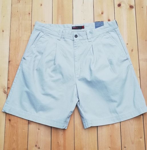 New men's Perry Ellis America chino shorts W38 sand colour