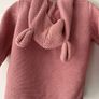Brand new - 6-9 months Next baby girl hoodie with cute bear ears Image 2