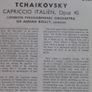 Tchaikovsky - Capriccio Italien - London Philharmonic Orchestra 7" Single Image 3