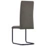 Cantilever Dining Chairs 2 pcs Taupe Fabric Image 4