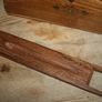 Vintage Letter Holder Handmade Wooden Paper Rack with Moorish Brass Inlays Office Desk Organiser 12" x 4" H-7" Image 4