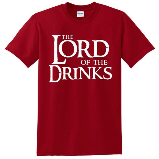 The Lord of the drinks T-shirt tee top shirt great for stag parties