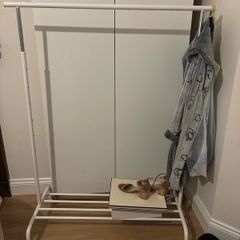 X2 IKEA RIGGA white Clothes rail