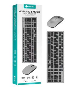 Brand New COTECi Slim 2.4G BT Wireless Keyboard Mouse Combo 102 Keys Rechargeable  Office Keyboard Mouse Set