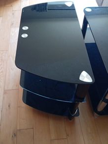 glass tv stand