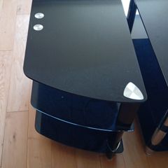 glass tv stand
