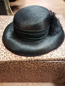 Elegant teal hat