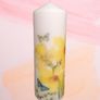 Xl Spring easter yellow daffodils centerpiece candle table home decor Image 3