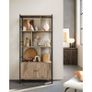 Bookcase with 4 Open Shelves, Spacious Living Room Cabinet, Kitchen, Office, Sturdy Steel Frame, Industrial Design, Vintage Brown/Black Image 7