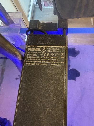 PRICE DROP Aqua spec 280litre with Aqua spec Grey tall stand 2 filters and lights cichlid tank
