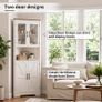 170cm Tall Corner Storage Cabinet, 5-Tier Farmhouse Corner Cabinet Image 4