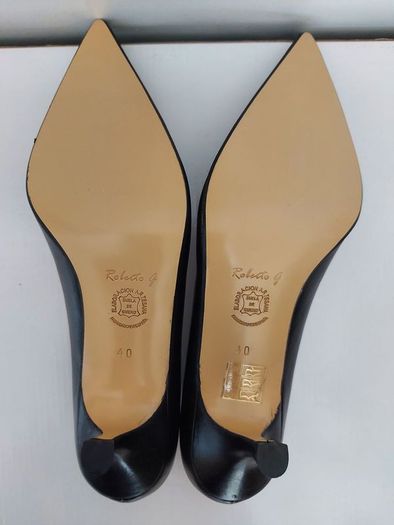 Ladies real leather shoes heels Roberto Gonzalez Spanish leather size 40 uk 6.5 SALE