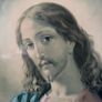 Vintage Framed Devotional Print of the Sacred Heart of Jesus Image 2