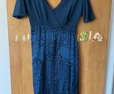 Ghost  cavy silk dress size S /uk 10 , close to new