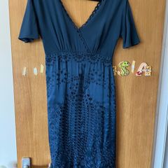 Ghost  cavy silk dress size S /uk 10 , close to new