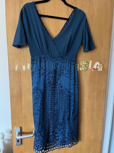 Ghost  cavy silk dress size S /uk 10 , close to new