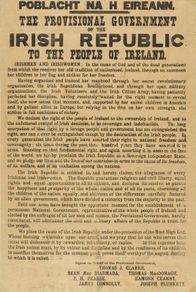 Irish Proclamation poster