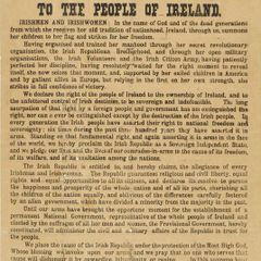 Irish Proclamation poster