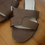 Lipsy brown flat mute sandals size 7 Image 2