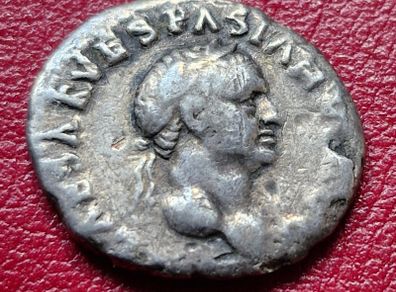 Roman Empire, Vespasian, 70 CE,  AR (silver) denarius