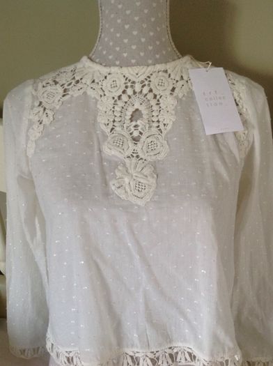 Bnwt Zara Cream Top Size Xs