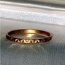 Vintage Hallmarked 9k Yellow Gold Geometric Ring Image 2