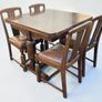 Vintage Table and Chairs X 4 - Extending Image 5