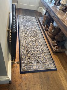 Hall runner navy vintage floral