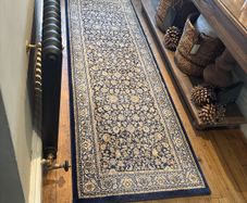 Hall runner navy vintage floral