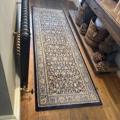 Hall runner navy vintage floral