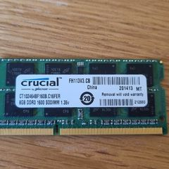 Crucial 8gb Ddr3 1600 Sodimm