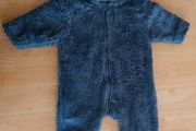 Next Cosy Zipped Lined Hooded Fleece onesie NAVY