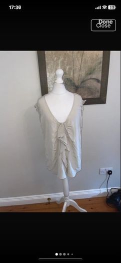 More 100% silk top, size 12, new with tags