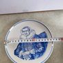 Delfts Blauw Royal G Wall Plate, Frans Hals, Portrait of an Elderly Lady, Wall Hanging, Decorative Delftware, Blue and White Image 2