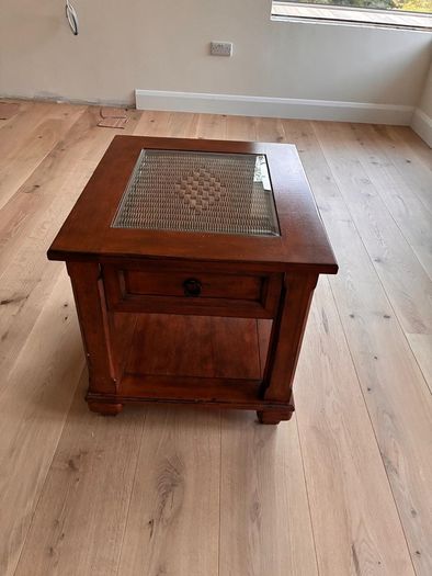 coffee table and matching side/lamp tables.