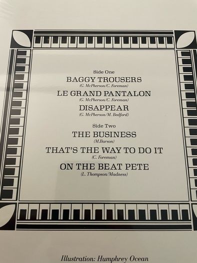 Madness - Baggy Trousers - RSD 2022 Limited Edition 12" Vinyl EP - BMG Records