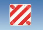 PVC Hazard Sign 50x50cm with Reflectors