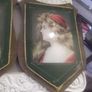 2 antiques pictures of of two ladies  c 1900 Image 3