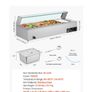 Buffet Food Warmer Stainless Steel 4 Pans with Glass Shield Commercial Countertop Bain Marie 220v Image 3