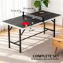 Mini Foldable Ping Pong Table with Net, 2 Paddles & 3 Balls fo Image 3
