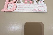 Baby hanging sign sentiment quote