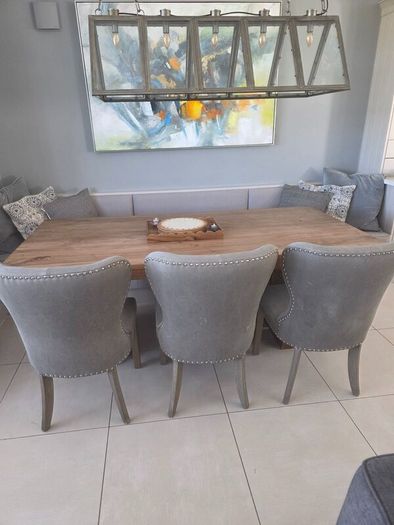 3 Grey Dining chairs