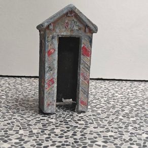 Vintage German or French Army metal sentry box