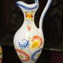Henriot Quimper Hand-Painted Pitcher Set Image 3