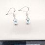Celtic Knot Blue Topaz Silver Earrings Image 8