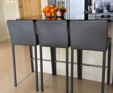 3 Grey Bar Stools - 25 EUR each